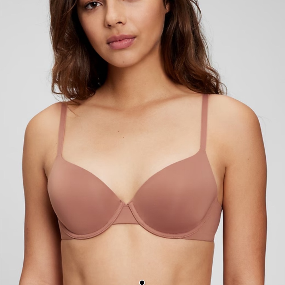 Gap T-Shirt Bra in Color Mauvey Brown Size 36A